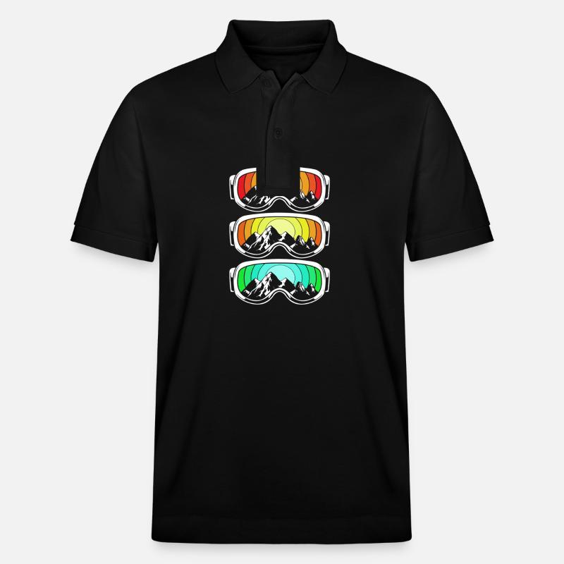 Ski Skiurlaub - Stanley/Stella Unisex Bio-Poloshirt PREPSTER - Schwarz