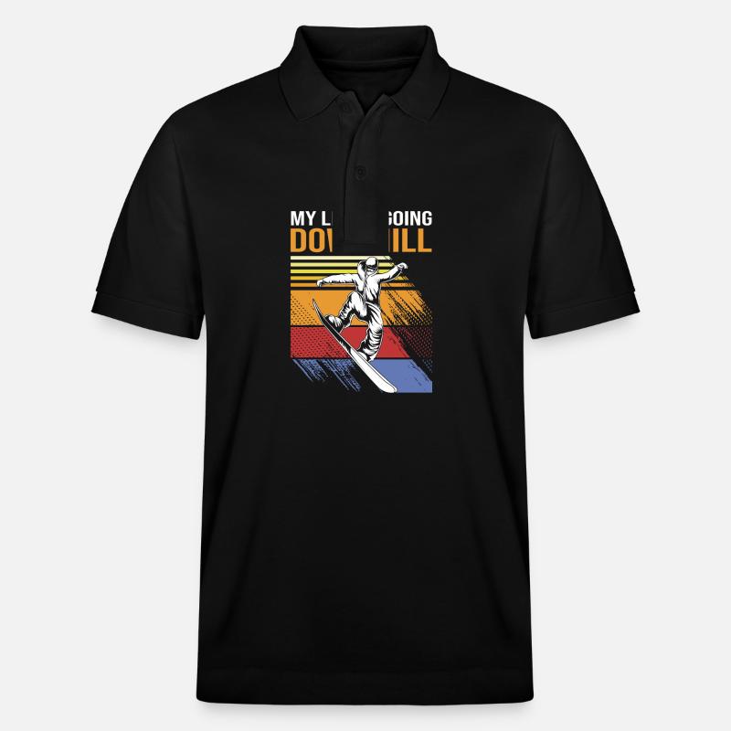 Snowboard Snowboard Vacances snowboard Snowboarders - Polo PREPSTER bio Stanley/Stella Unisexe - noir