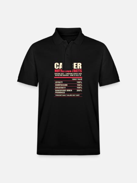 Crab - Stanley/Stella Unisex Organic Polo Shirt PREPSTER - black