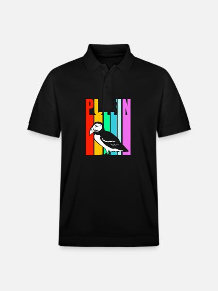 Papageientaucher Puffin - Stanley/Stella Unisex Organic Polo Shirt PREPSTER - black