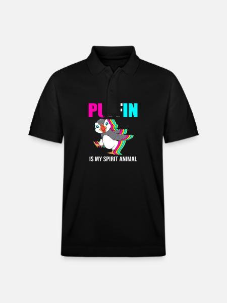 Papageientaucher Puffin - Stanley/Stella Unisex Organic Polo Shirt PREPSTER - black