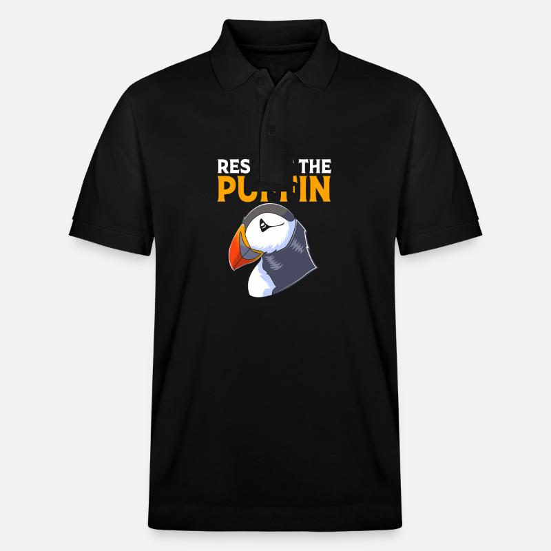Macareux Papageientaucher - Polo PREPSTER bio Stanley/Stella Unisexe - noir