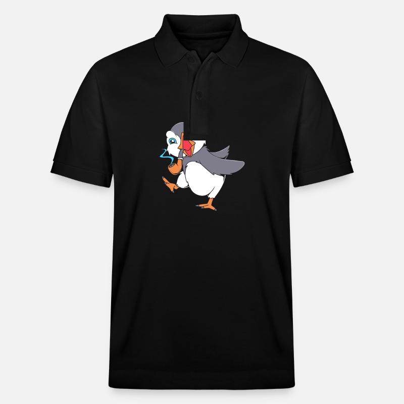 Macareux Papageientaucher - Polo PREPSTER bio Stanley/Stella Unisexe - noir