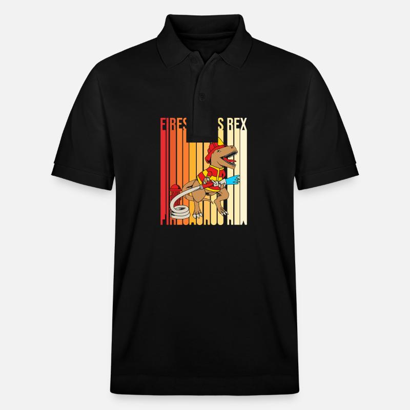 Pompier Pompier - Polo PREPSTER bio Stanley/Stella Unisexe - noir