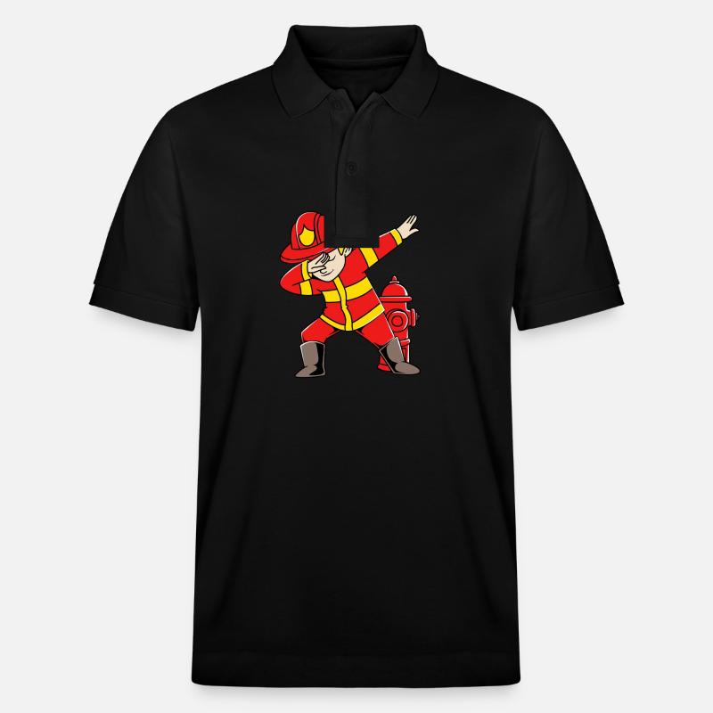 Pompier Pompier - Polo PREPSTER bio Stanley/Stella Unisexe - noir