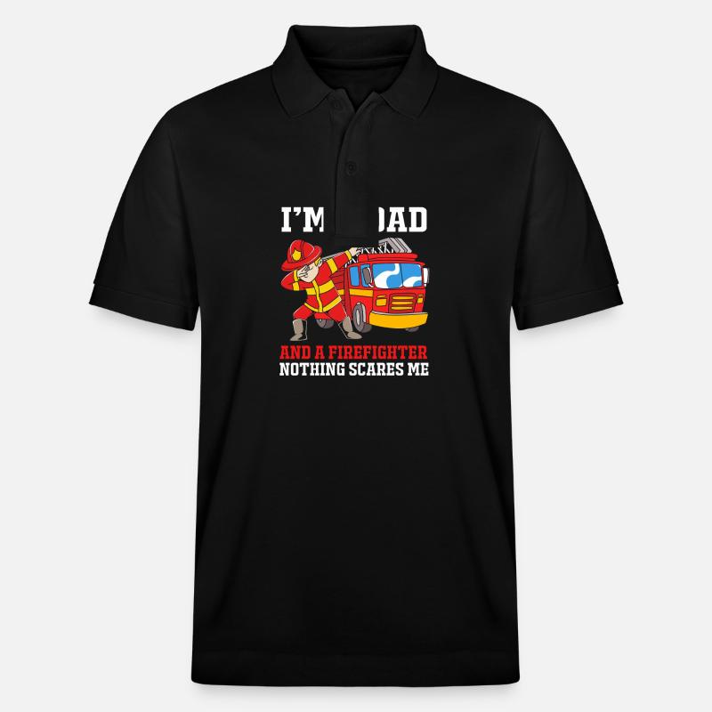 Pompier Pompier - Polo PREPSTER bio Stanley/Stella Unisexe - noir