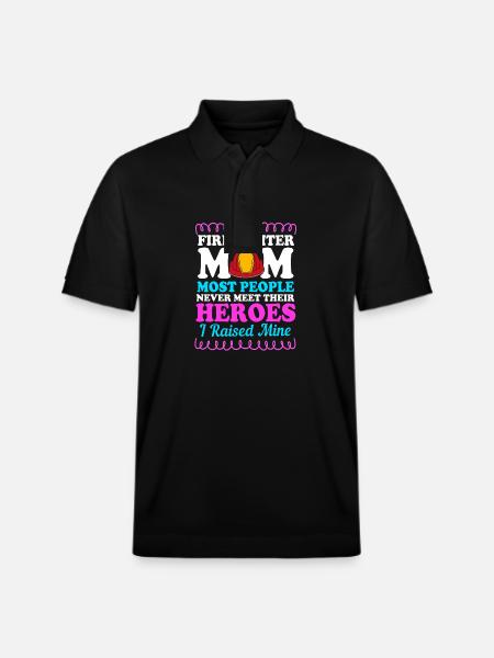 Firefighter Fire Brigade - Stanley/Stella Unisex Organic Polo Shirt PREPSTER - black
