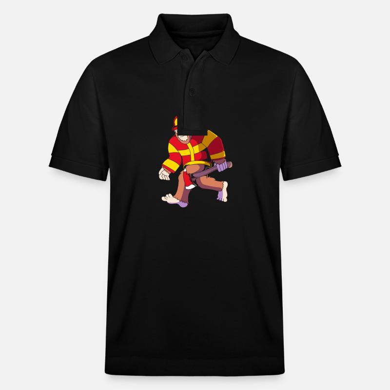Pompier Pompier - Polo PREPSTER bio Stanley/Stella Unisexe - noir