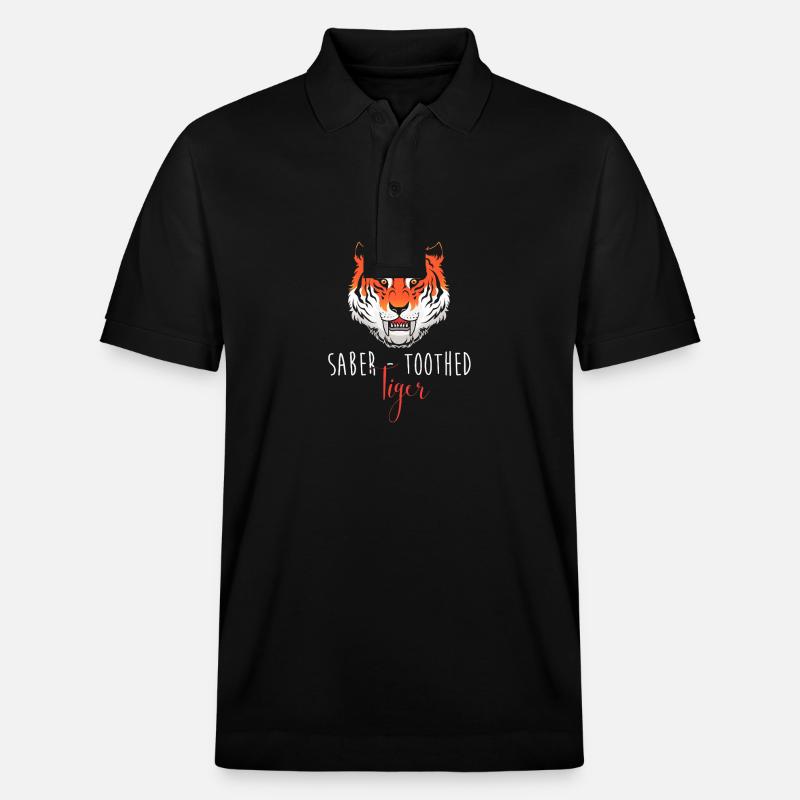 Säbelzahntiger - Stanley/Stella Unisex Bio-Poloshirt PREPSTER - Schwarz