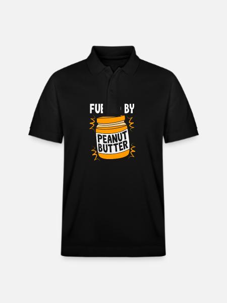 Peanut butter - Stanley/Stella Unisex Organic Polo Shirt PREPSTER - black