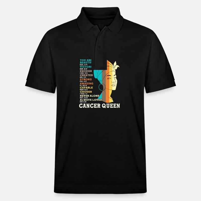 Sternzeichen Krebs - Stanley/Stella Unisex Bio-Poloshirt PREPSTER - Schwarz