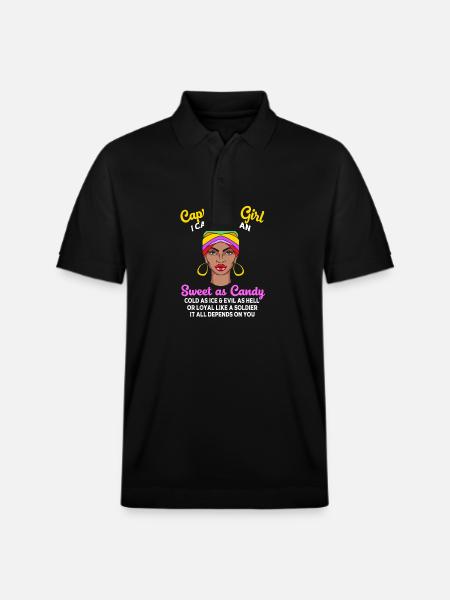 Sternzeichen Steinbock - Stanley/Stella Unisex Bio-Poloshirt PREPSTER - Schwarz