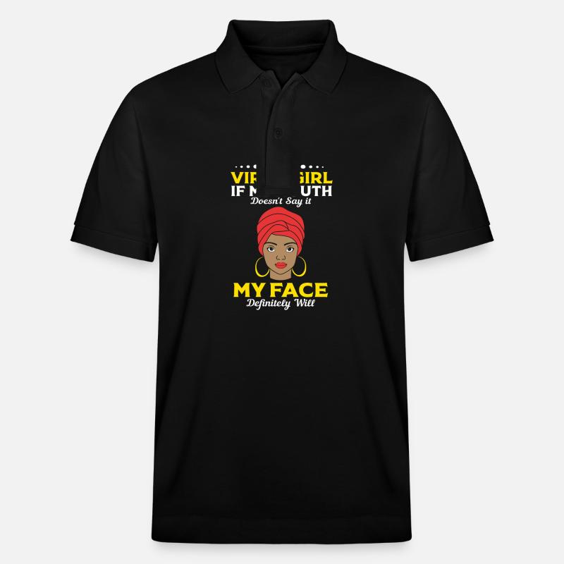 Sternzeichen Jungfrau - Stanley/Stella Unisex Bio-Poloshirt PREPSTER - Schwarz