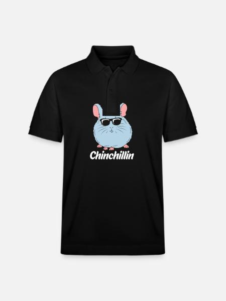 Chinchilla - Stanley/Stella Unisex Organic Polo Shirt PREPSTER - black
