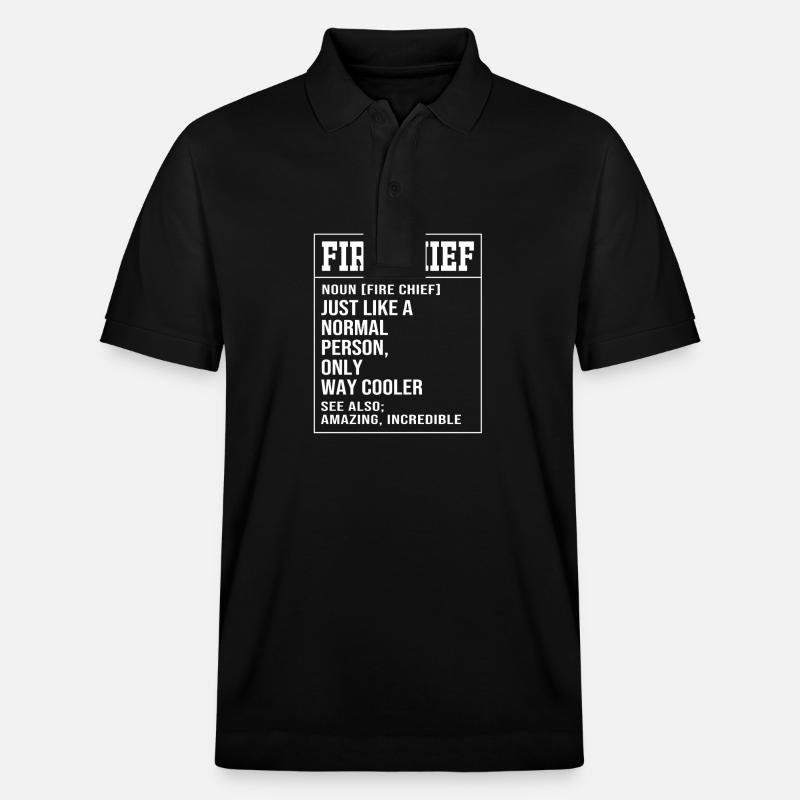 Enfant pompier - Polo PREPSTER bio Stanley/Stella Unisexe - noir