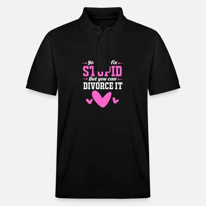 Scheidung - Stanley/Stella Unisex Bio-Poloshirt PREPSTER - Schwarz