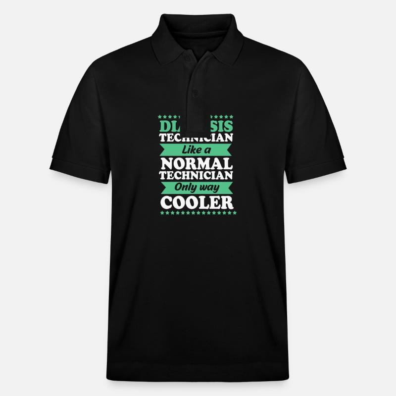 Dialyse-Techniker - Stanley/Stella Unisex Bio-Poloshirt PREPSTER - Schwarz