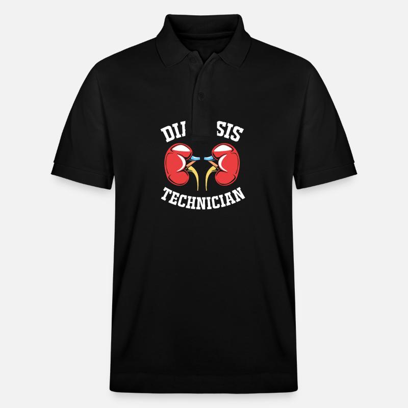Dialyse-Techniker - Stanley/Stella Unisex Bio-Poloshirt PREPSTER - Schwarz