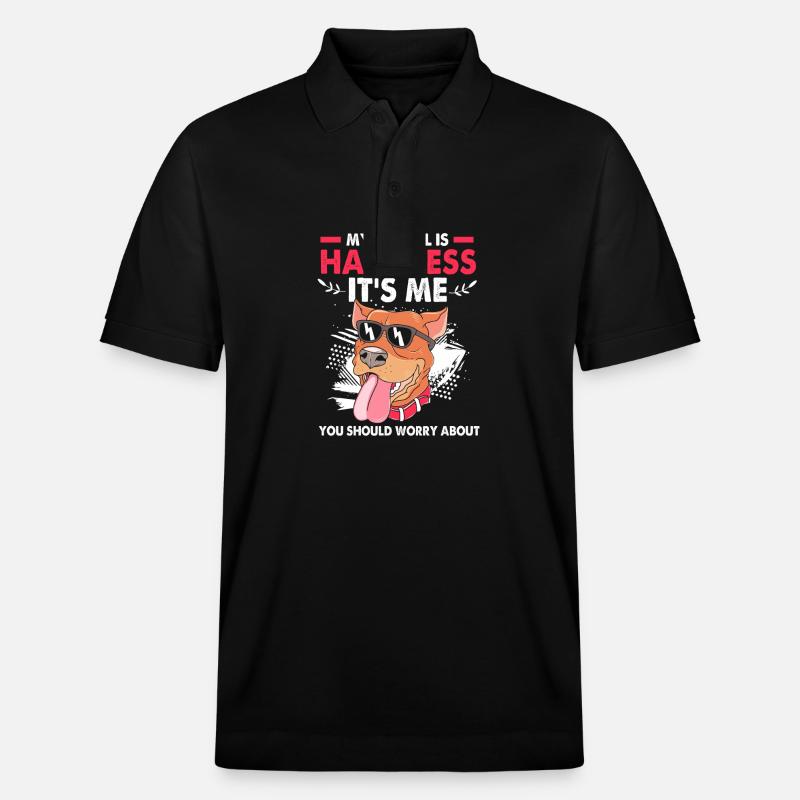 Pitbull - Polo PREPSTER bio Stanley/Stella Unisexe - noir