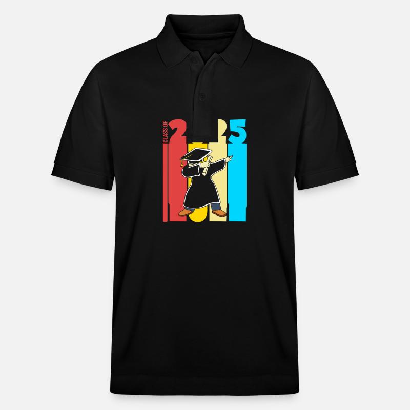 Klasse von 2025 - Stanley/Stella Unisex Bio-Poloshirt PREPSTER - Schwarz