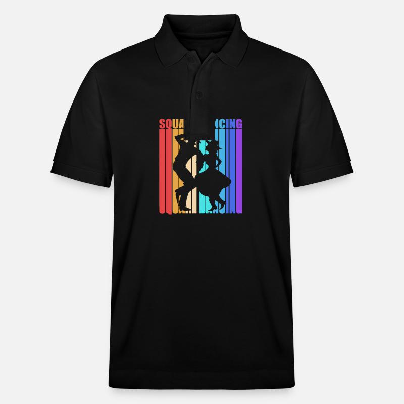 Square Dance - Stanley/Stella Unisex Bio-Poloshirt PREPSTER - Schwarz