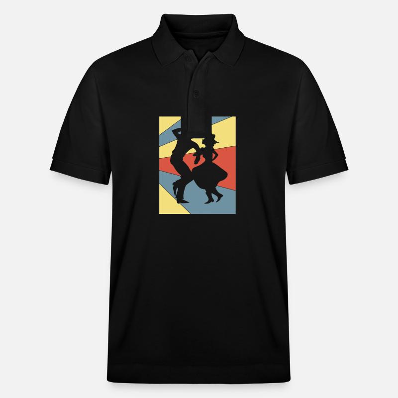 Square Dance - Stanley/Stella Unisex Bio-Poloshirt PREPSTER - Schwarz