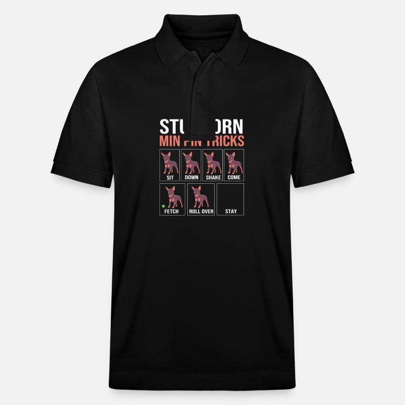 Zwergpinscher - Stanley/Stella Unisex Bio-Poloshirt PREPSTER - Schwarz