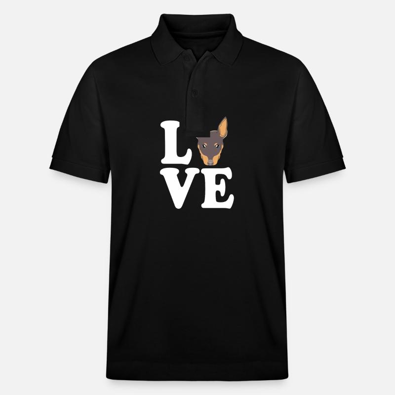 Zwergpinscher - Stanley/Stella Unisex Bio-Poloshirt PREPSTER - Schwarz