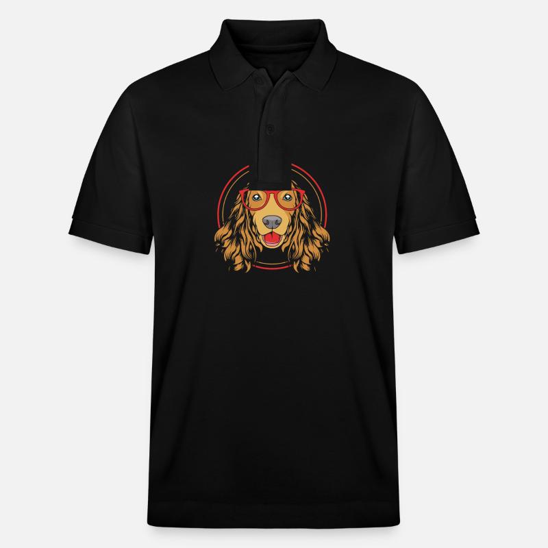 Cocker Spaniel - Stanley/Stella Unisex Bio-Poloshirt PREPSTER - Schwarz