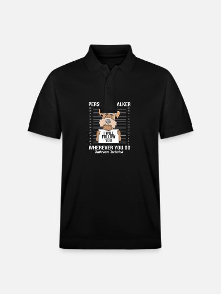 Airedale Terrier - Stanley/Stella Unisex Organic Polo Shirt PREPSTER - black