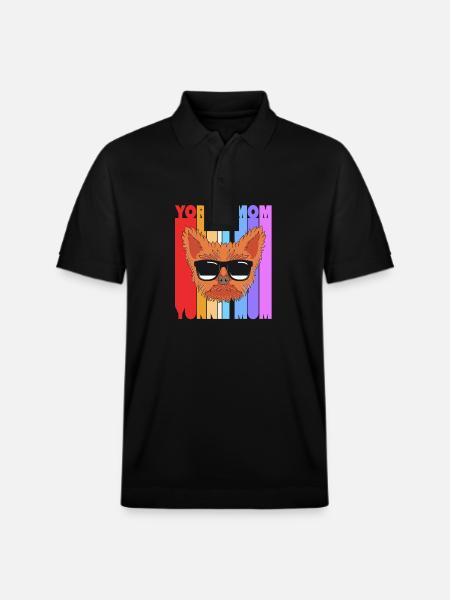 Yorkshire Terrier - Stanley/Stella Unisex Organic Polo Shirt PREPSTER - black
