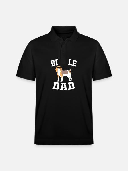 Beagle Dad - Stanley/Stella Unisex Organic Polo Shirt PREPSTER - black