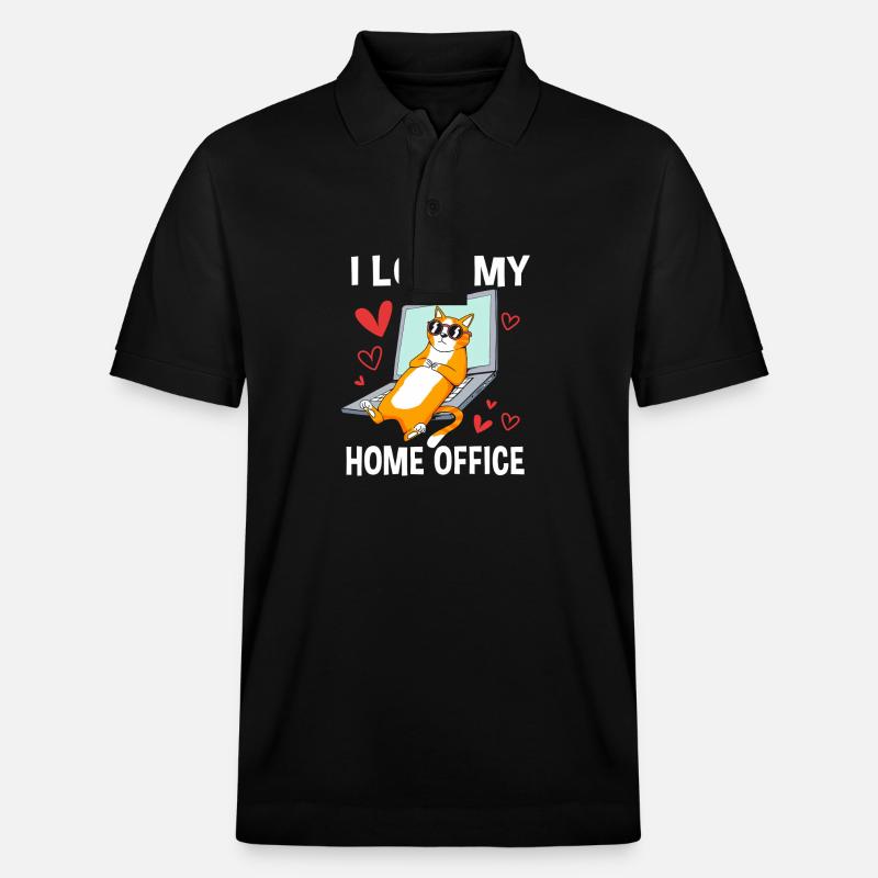 Remote Homeoffice - Stanley/Stella Unisex Bio-Poloshirt PREPSTER - Schwarz