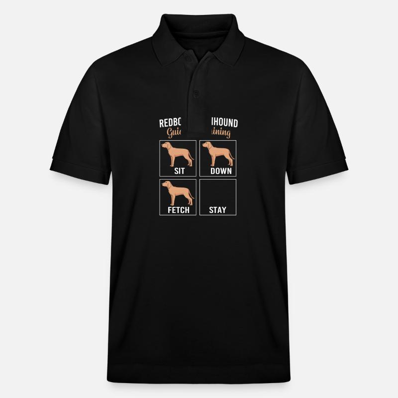 Redbone Coonhound - Stanley/Stella Unisex Bio-Poloshirt PREPSTER - Schwarz