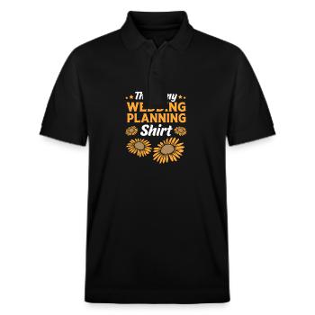 Event Planner - Stanley/Stella Unisex Organic Polo Shirt PREPSTER - black - Front - Roxy (174cm) & Andy (188cm)