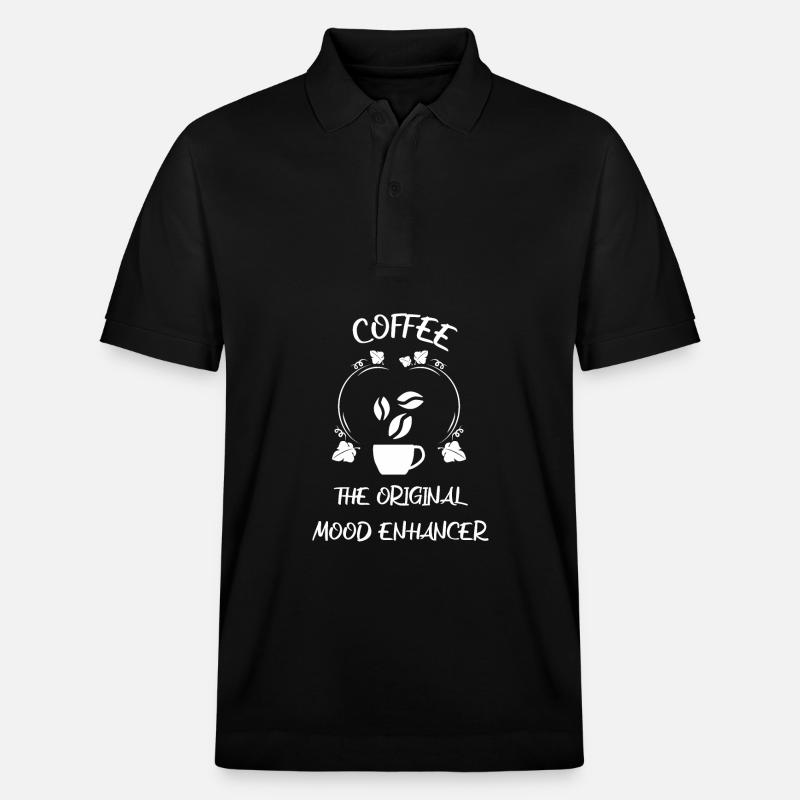 Kaffee Espresso Käffchen - Stanley/Stella Unisex Bio-Poloshirt PREPSTER - Schwarz