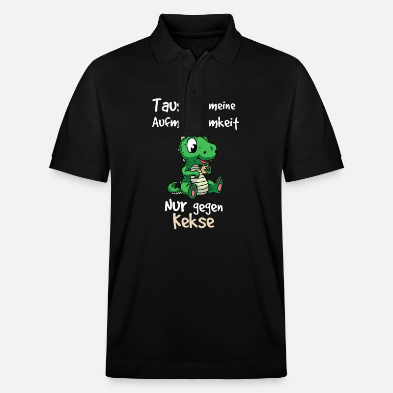 Petit crocodile style - Polo PREPSTER bio Stanley/Stella Unisexe - noir