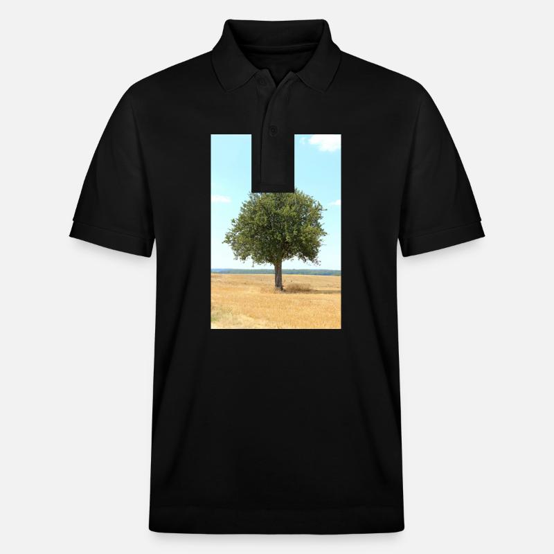 Baum, Umwelt, Natur - Stanley/Stella Unisex Bio-Poloshirt PREPSTER - Schwarz