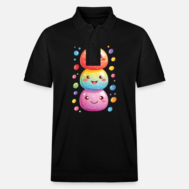 Fasnachtsfreude mit Konfetti - Stanley/Stella Unisex Bio-Poloshirt PREPSTER - Schwarz