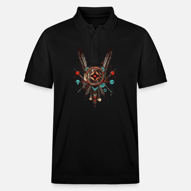 Traumfänger - Stanley/Stella Unisex Bio-Poloshirt PREPSTER - Schwarz
