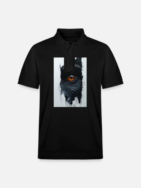 Piercing Primal Gaze - Stanley/Stella Unisex Organic Polo Shirt PREPSTER - black
