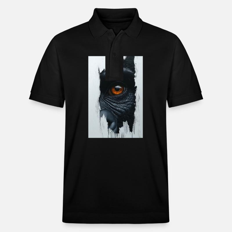 Regard primitif perçant - Polo PREPSTER bio Stanley/Stella Unisexe - noir