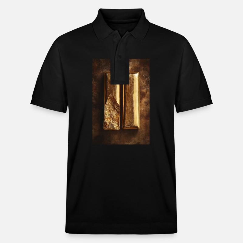 Gold-Transformation - Stanley/Stella Unisex Bio-Poloshirt PREPSTER - Schwarz