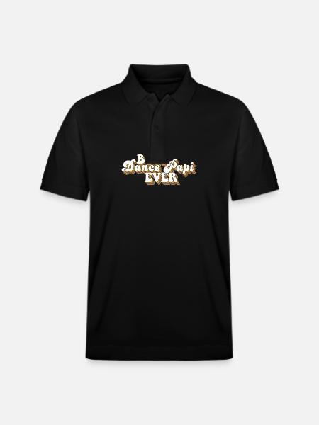 Best Dance Papi Ever Dad - Stanley/Stella Unisex Organic Polo Shirt PREPSTER - black