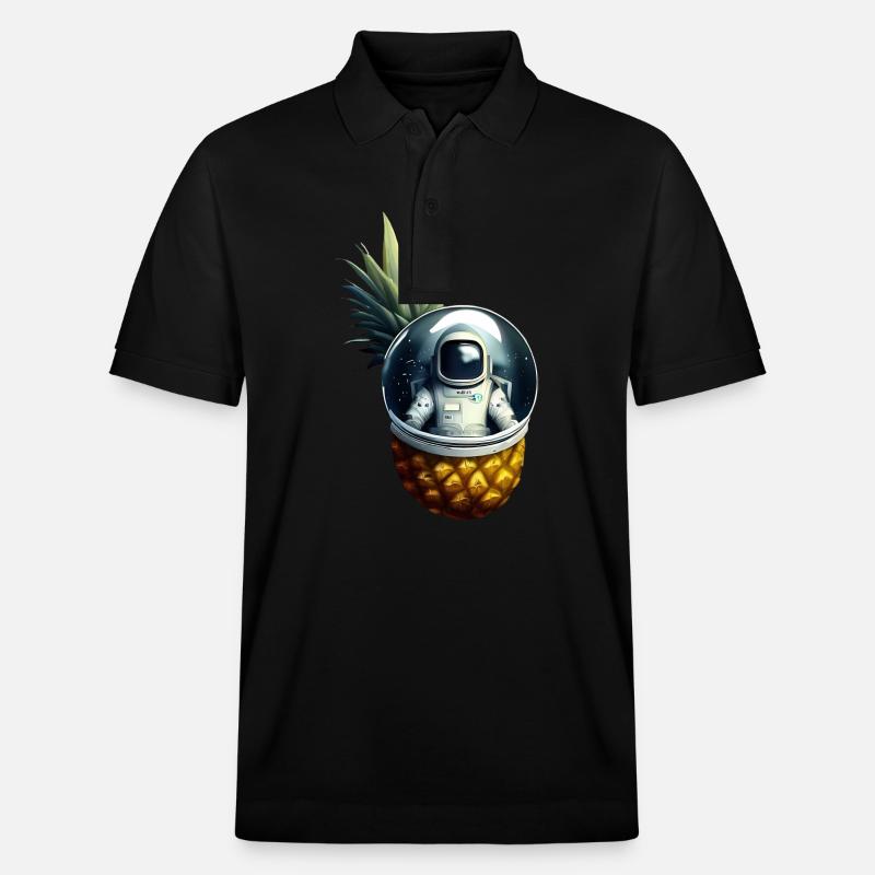 Astronaute à l’ananas - Polo PREPSTER bio Stanley/Stella Unisexe - noir