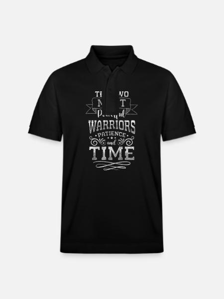 Clock Sign Modern Sand - Stanley/Stella Unisex Organic Polo Shirt PREPSTER - black