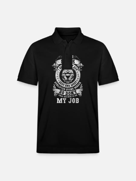 Stonemason Work Training - Stanley/Stella Unisex Organic Polo Shirt PREPSTER - black