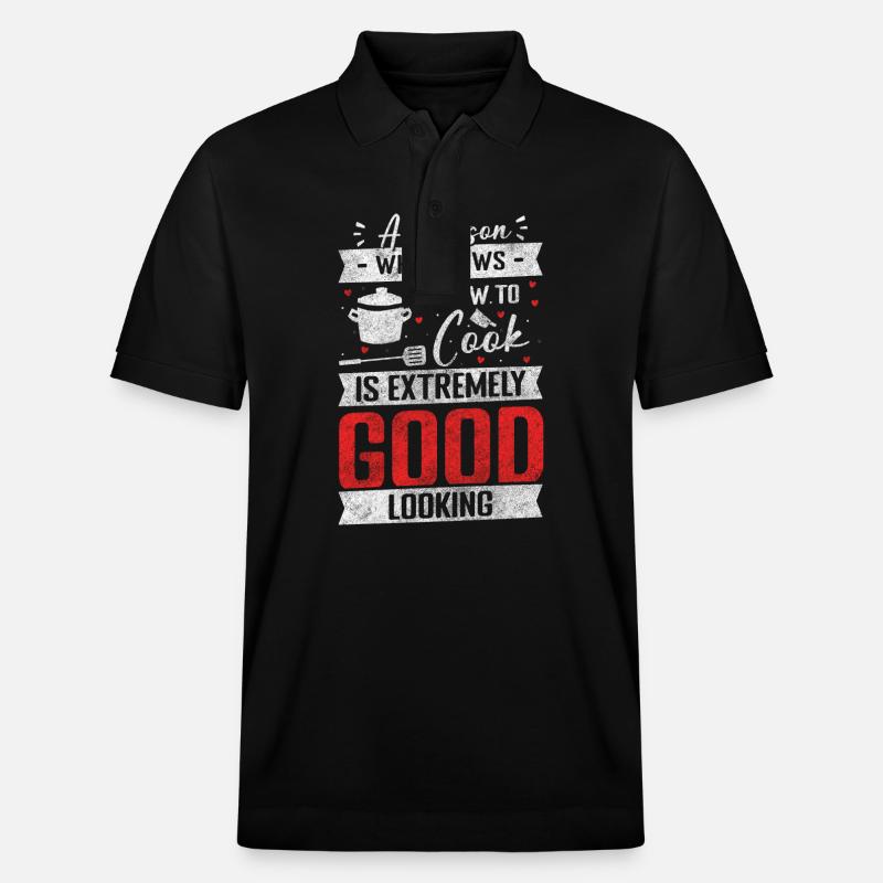 Chef Hobby Cuisine - Polo PREPSTER bio Stanley/Stella Unisexe - noir