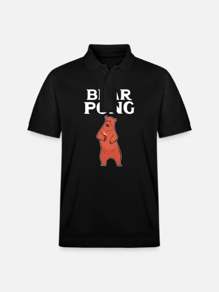 Beer Pong Beer Pong - Stanley/Stella Unisex Organic Polo Shirt PREPSTER - black