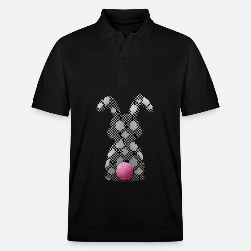 Easter Bunny - Stanley/Stella Unisex Bio-Poloshirt PREPSTER - Schwarz
